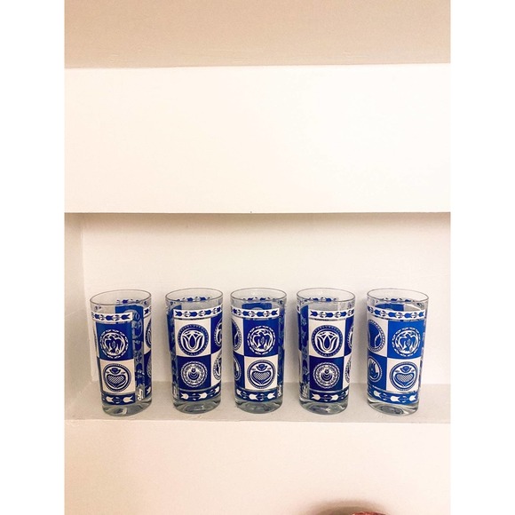 Vintage 'Colony' Barware Highball Glasses // Set of 5 - Picture 2 of 3